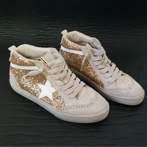 ShuShop Rina high top sparkle sneakers